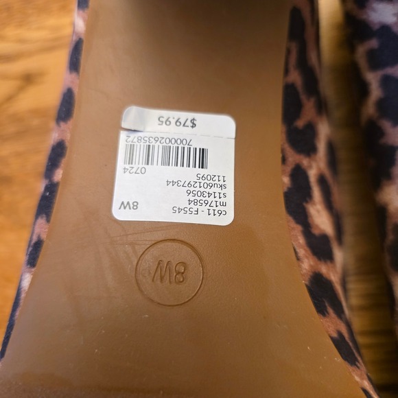 Lane Bryant Women's Leopard Print Pointed Toe Pumps 2.5" Heels Shoes Size 8W - Picture 13 of 16